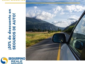 En Reale Segurpino arrancamos el 2021 con un descuento del 50% en Seguro de Autos 