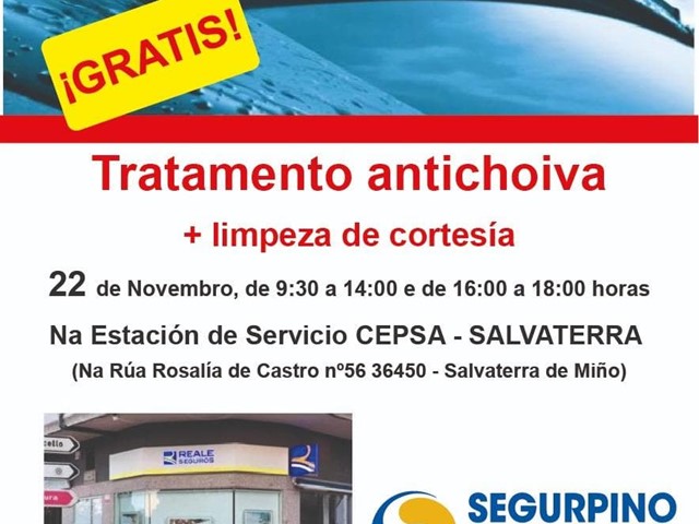 ¡En Segurpino le regalamos un tratamiento antilluvia y una limpieza del coche!