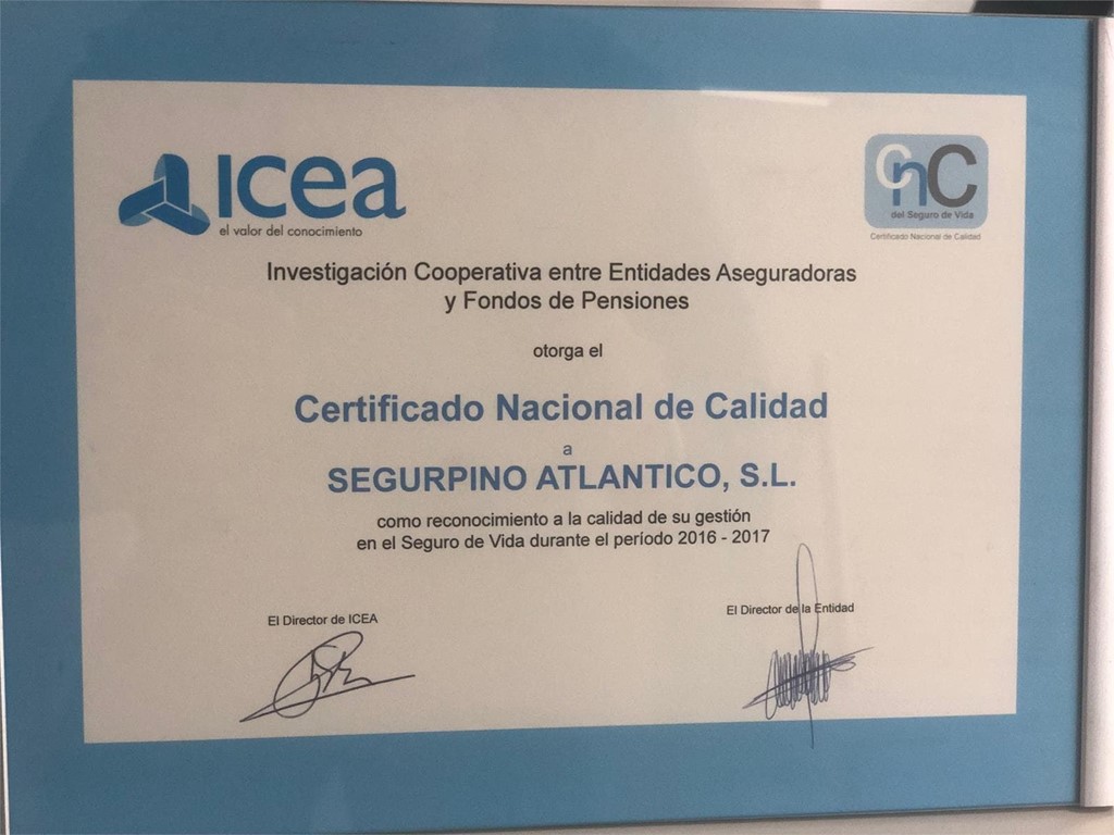 ¡Hemos recibido el Certificado Nacional de Calidad!