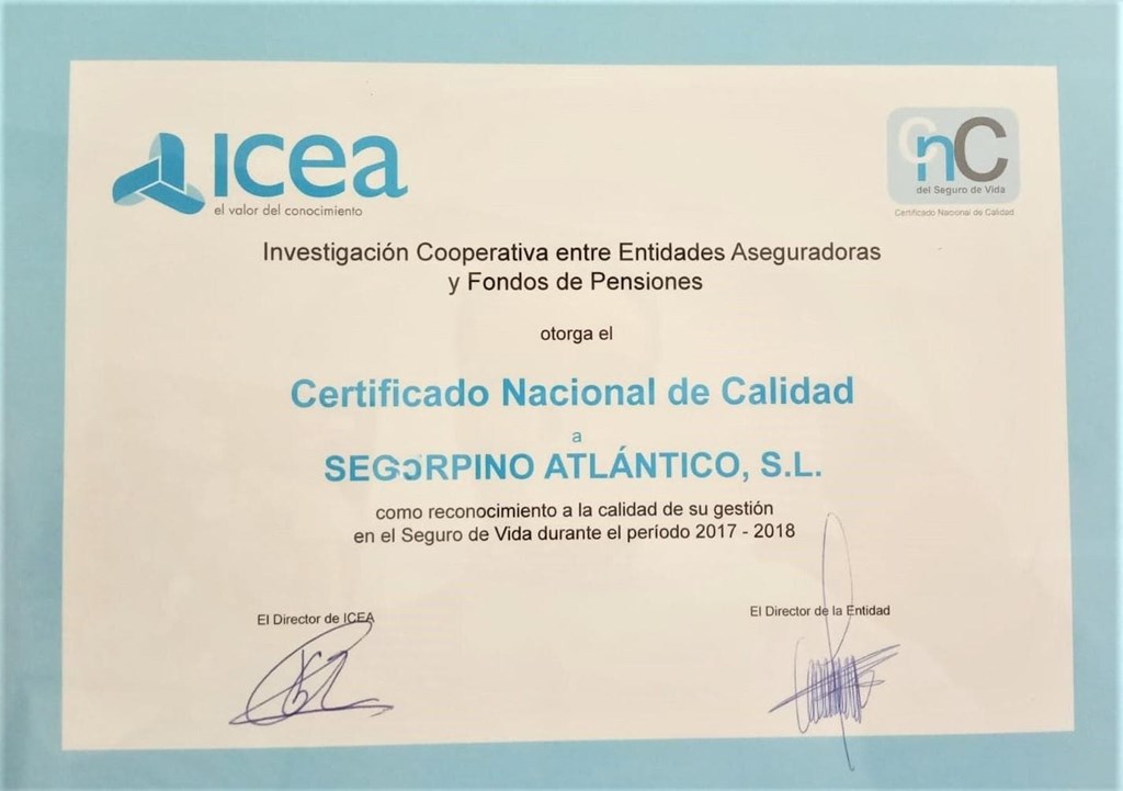 Nuestras agencias en Salvaterra y Ponteareas hemos recibido el Certificado Nacional de Calidad