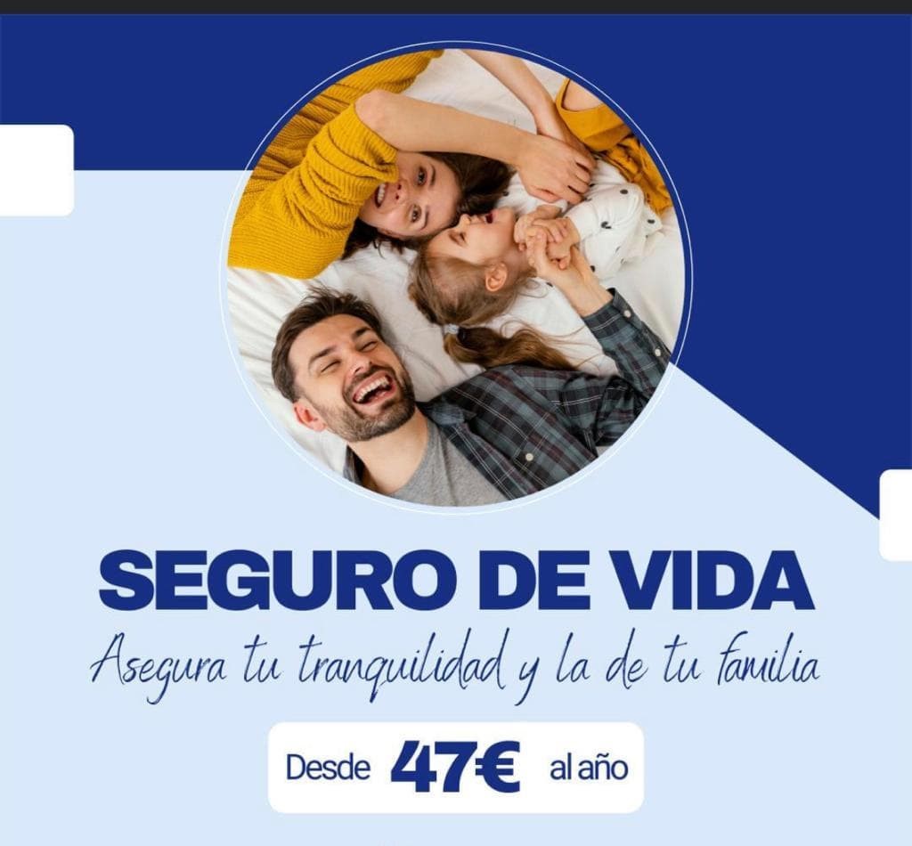 Seguro de vida desde 47€ al año